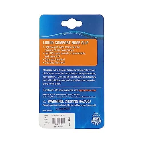 Speedo Unisex Nose Clip for Swimming Waterproof Reusable Training | Lightweight, Durable & Fits Most thumbnail 2