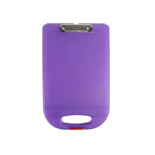 Dexas Clipcase 2 Storage Clipboard with Rounded Handle, Purple | Durable Plastic, 15.5x10 inches, USA Design thumbnail 1
