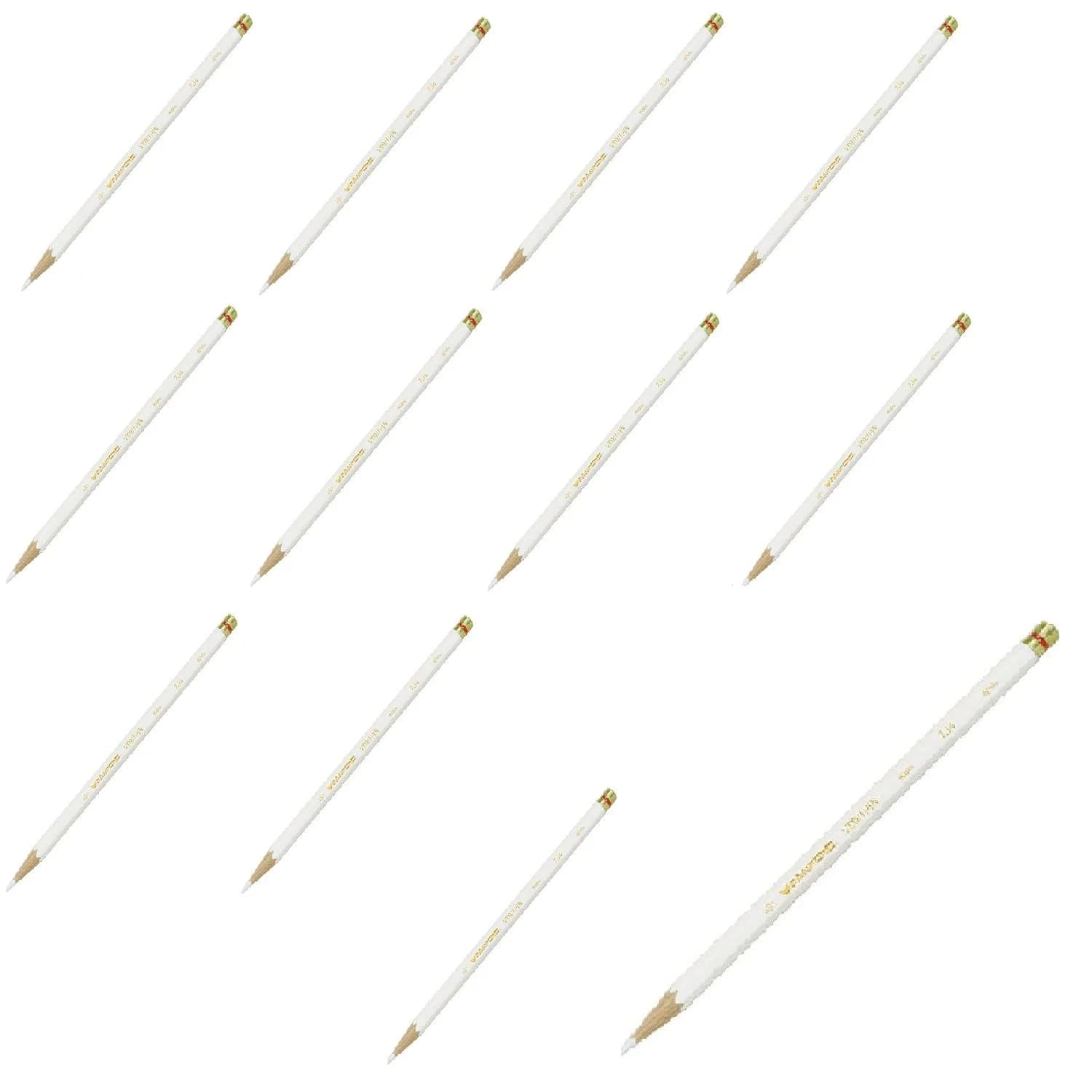 Prismacolor Verithin Pencil Set (12 White) | Fine Lead for Precise Drawing & Writing — White