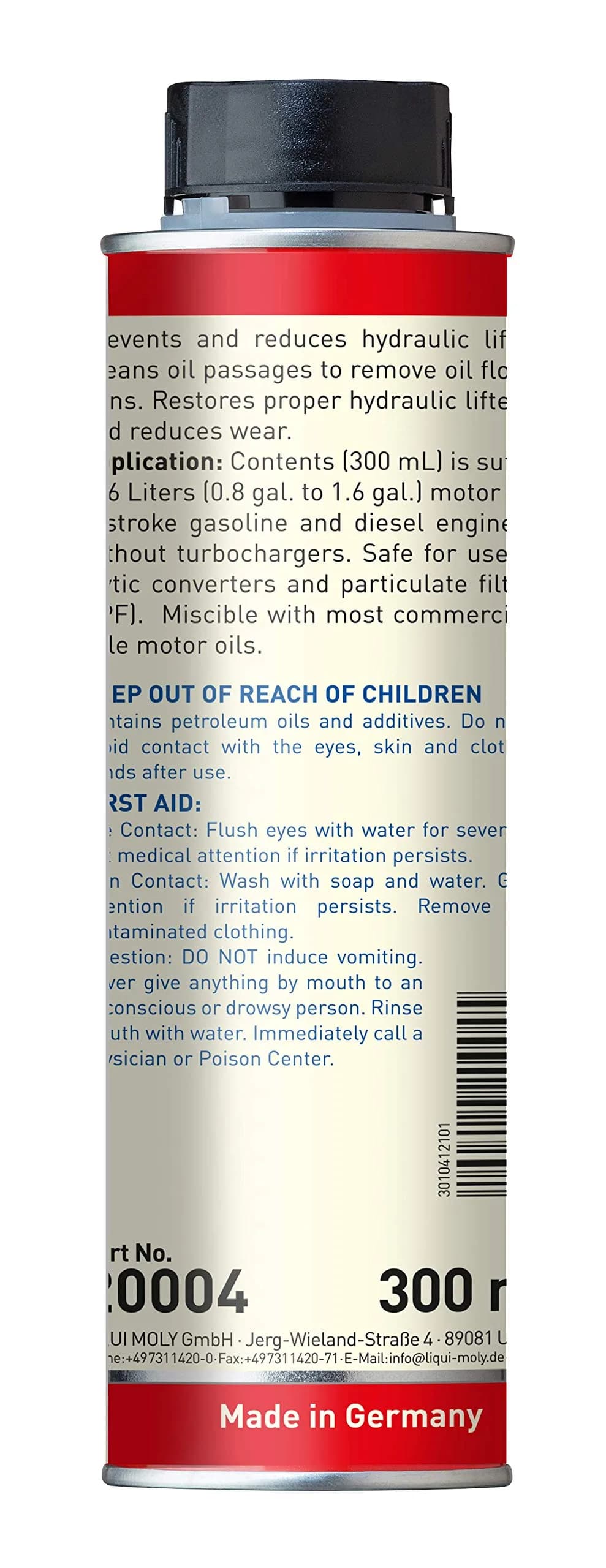 Liqui Moly Hydraulic Lifter Additive 300 ml (10.14 Fl Oz) | Cleans Valves & Quiets Tappets - view 2