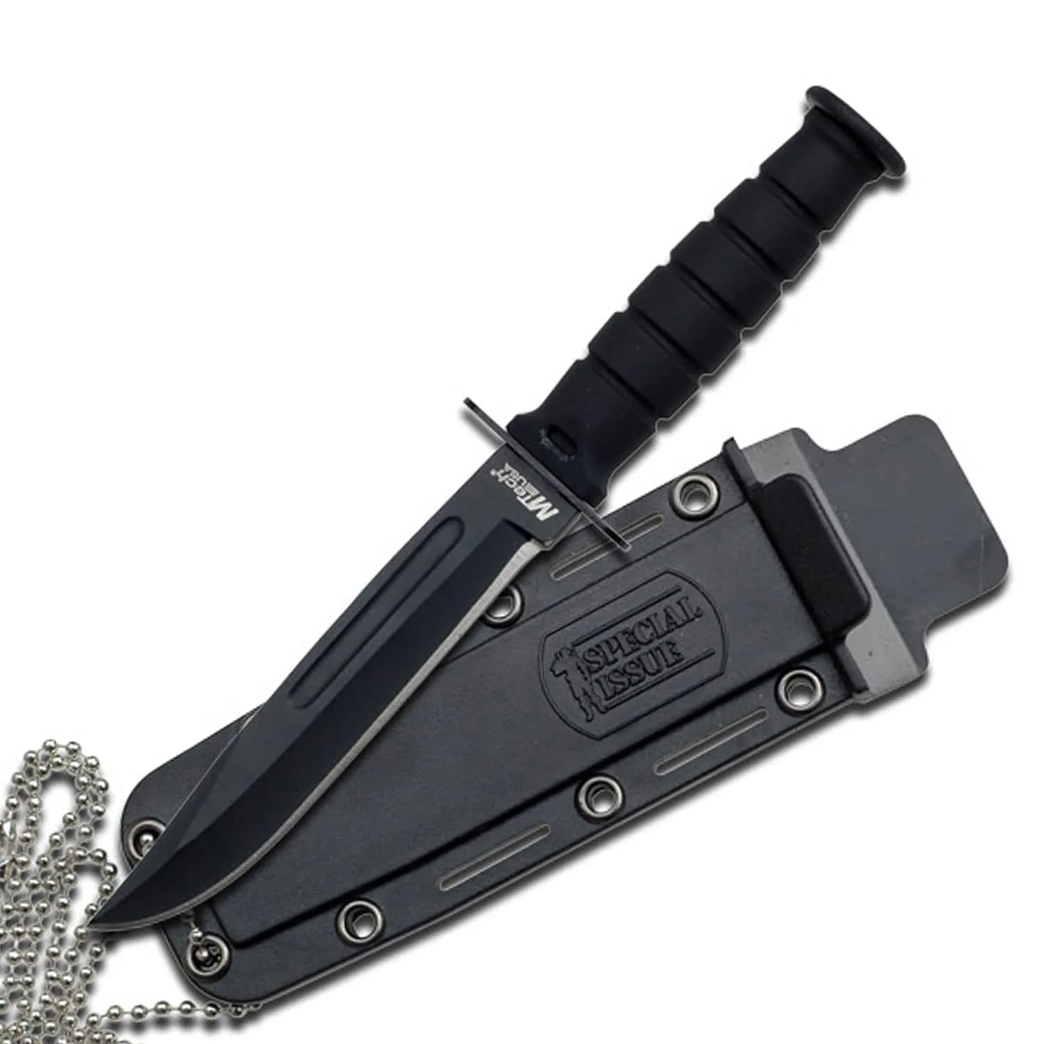 MTECH USA Fixed Blade Knife, Clip Point, 3.25" Blade | Concealed Neck Carry, Durable Stainless Steel
