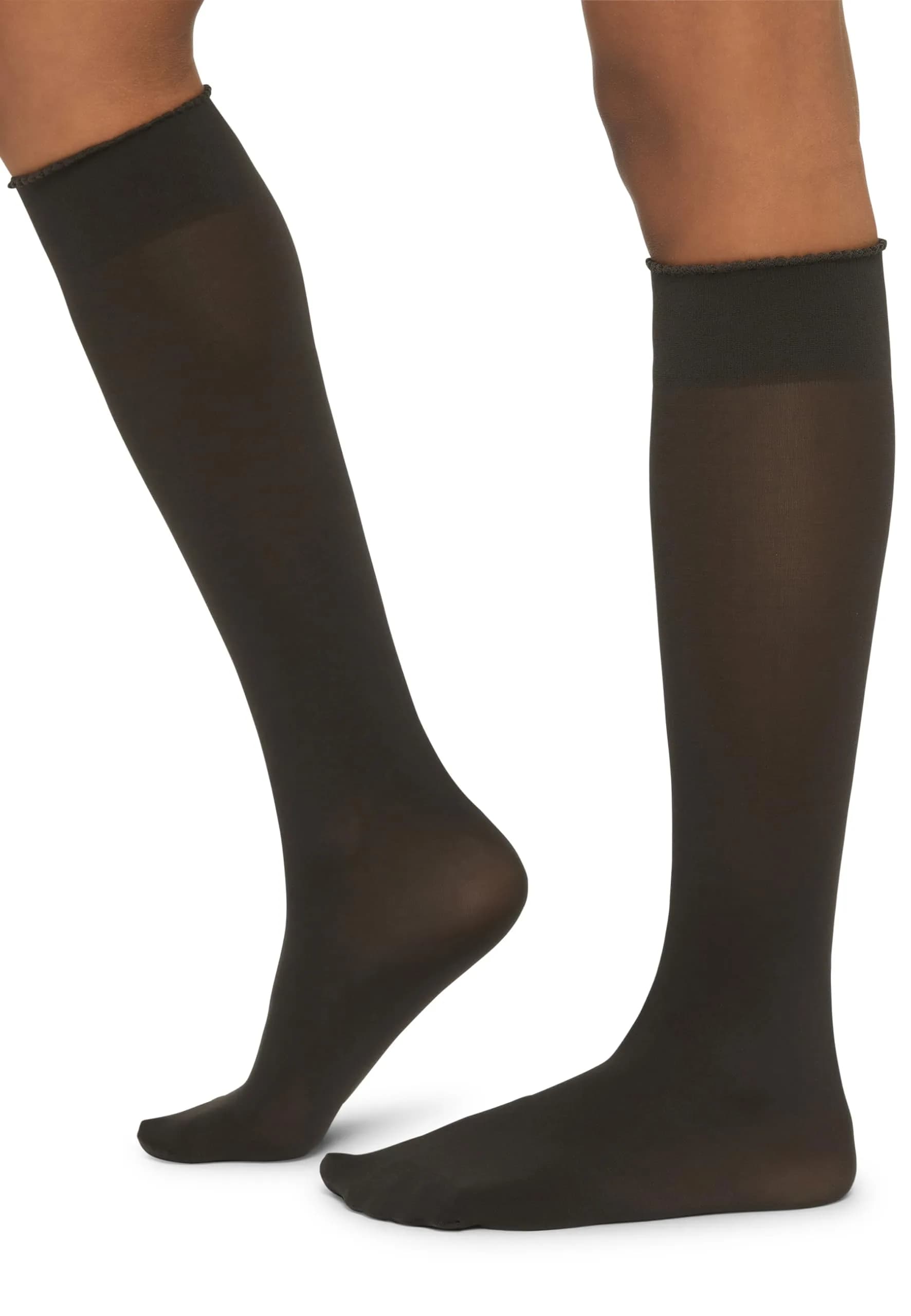 Wolford Velvet De Luxe 50 Knee-highs | Compression Stockings for Women, Black, S