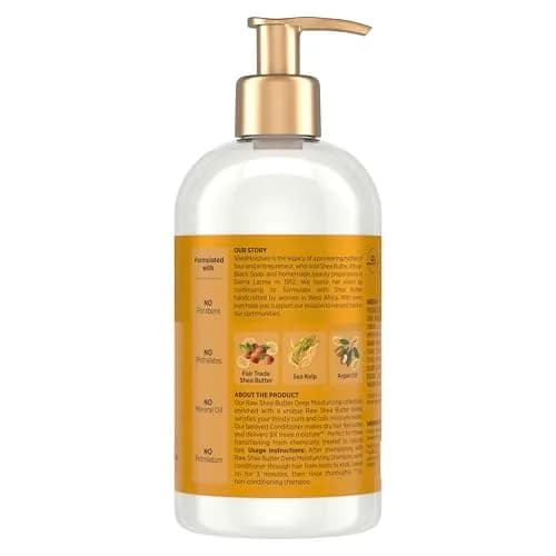 Shea Moisture Raw Shea Butter Deep Moisturizing Conditioner 390ml (13 Fl Oz) | Hydrates Dry, Damaged Curly Hair thumbnail 2