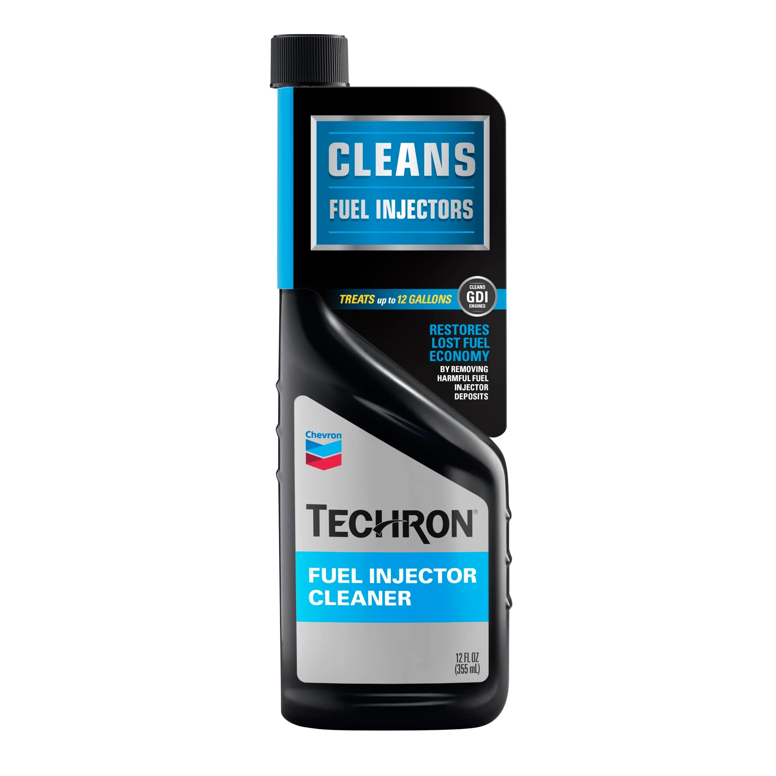 Chevron Techron Fuel Injector Cleaner 355ml (12 Fl Oz) | Restores Fuel Economy & Engine Performance - main product image