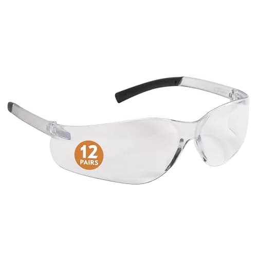 KleenGuard V20 Purity Safety Glasses (12 Pairs, Clear) | ANSI Z87.1+ & CSA Z94.3 Certified UV Protection thumbnail 1