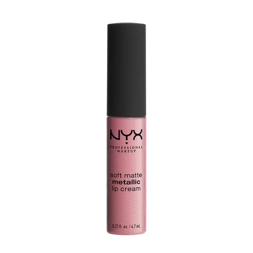 NYX PROFESSIONAL MAKEUP Soft Matte Metallic Lip Cream Liquid Lipstick Milan 6.5ml (0.22 Fl Oz) | PETA-Certified Cruelty-Free Metallic Matte Finish — Milan