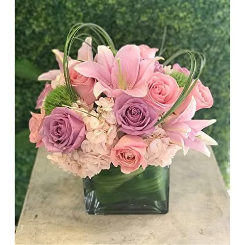 WGVI Rectangle Block Vase 6" x 4" x 6" Clear Glass Home Decor thumbnail 5