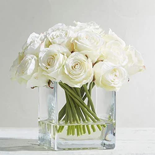 WGVI Rectangle Block Vase 6" x 4" x 6" Clear Glass Home Decor thumbnail 7
