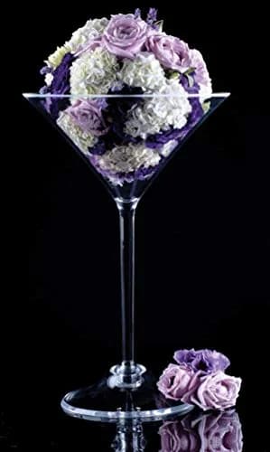 WGVI WGV Martini Glass Vase, Open 9" | Elegant Handblown Glass Centerpiece thumbnail 5
