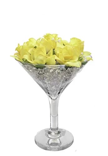 WGVI WGV Martini Glass Vase, Open 9" | Elegant Handblown Glass Centerpiece thumbnail 6