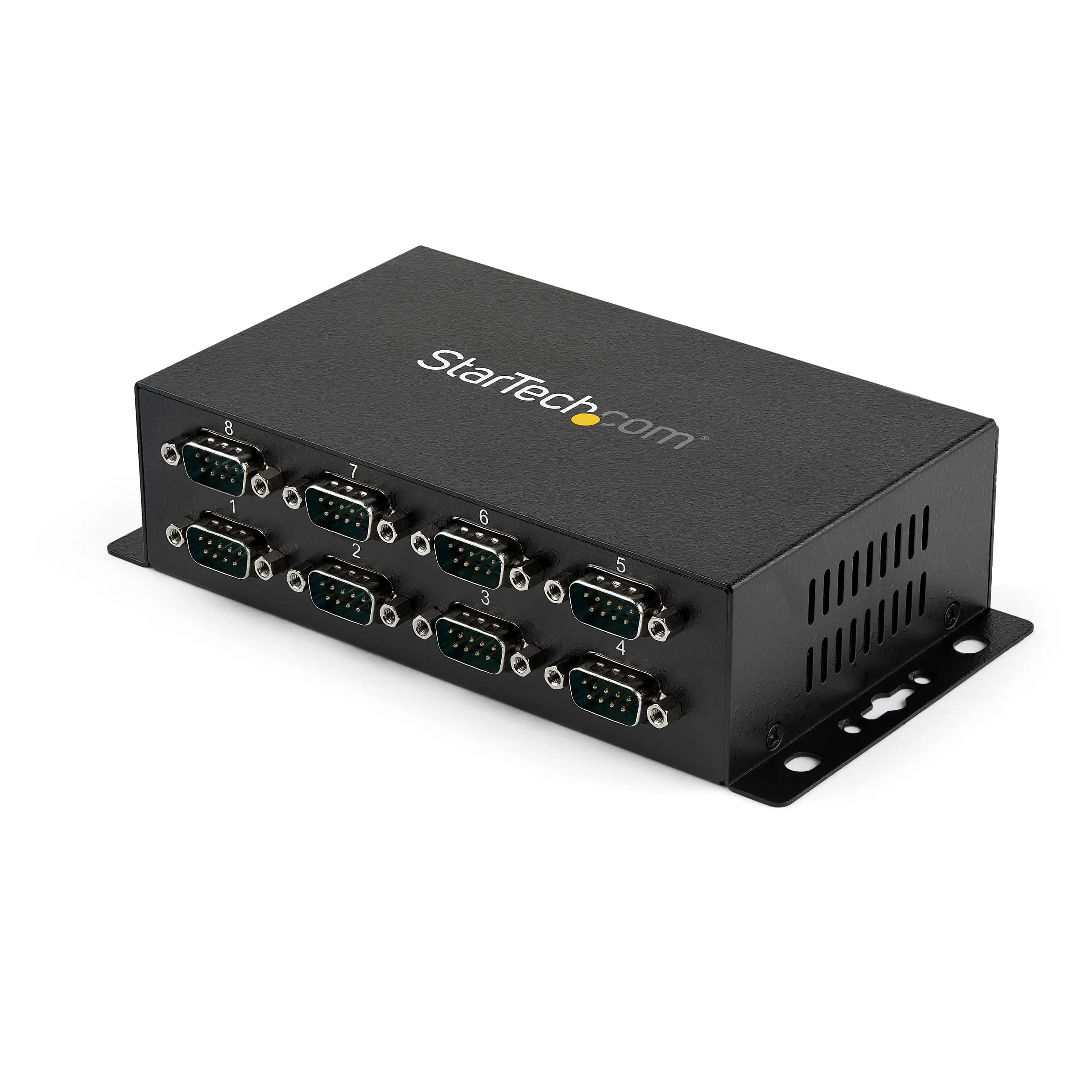 StarTech.com 8-Port USB to Serial RS232 Hub, Industrial, TAA (ICUSB2328I) | Rugged Metal Enclosure, COM Port Retention, Plug & Play