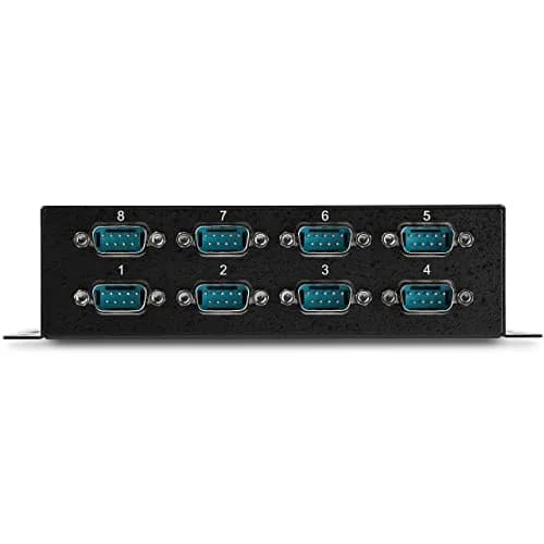 StarTech.com 8-Port USB to Serial RS232 Hub, Industrial, TAA (ICUSB2328I) | Rugged Metal Enclosure, COM Port Retention, Plug & Play thumbnail 3