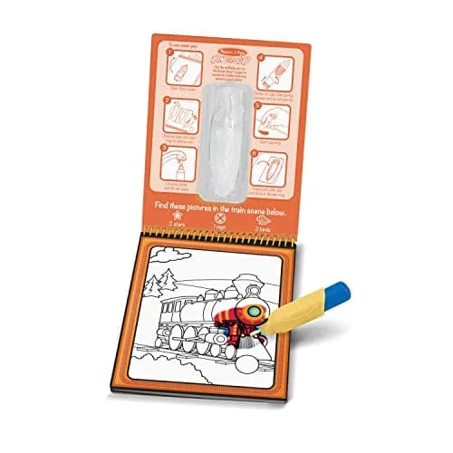 Melissa & Doug On The Go Water Wow! Mess Free Coloring Book Vehicles 25.4cm (10in) | FSC Certified Activity Pad thumbnail 4