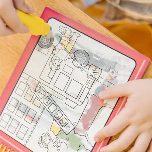 Melissa & Doug On The Go Water Wow! Mess Free Coloring Book Vehicles 25.4cm (10in) | FSC Certified Activity Pad thumbnail 8