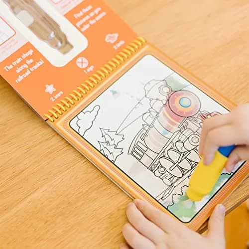 Melissa & Doug On The Go Water Wow! Mess Free Coloring Book Vehicles 25.4cm (10in) | FSC Certified Activity Pad thumbnail 9