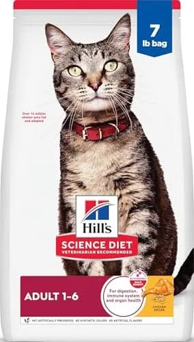 Hill's Science Diet Adult 1-6 Dry Cat Food Chicken Recipe 3.18 kg (7 lb) | Veterinarian Recommended for Lean Muscle & Skin Health thumbnail 1