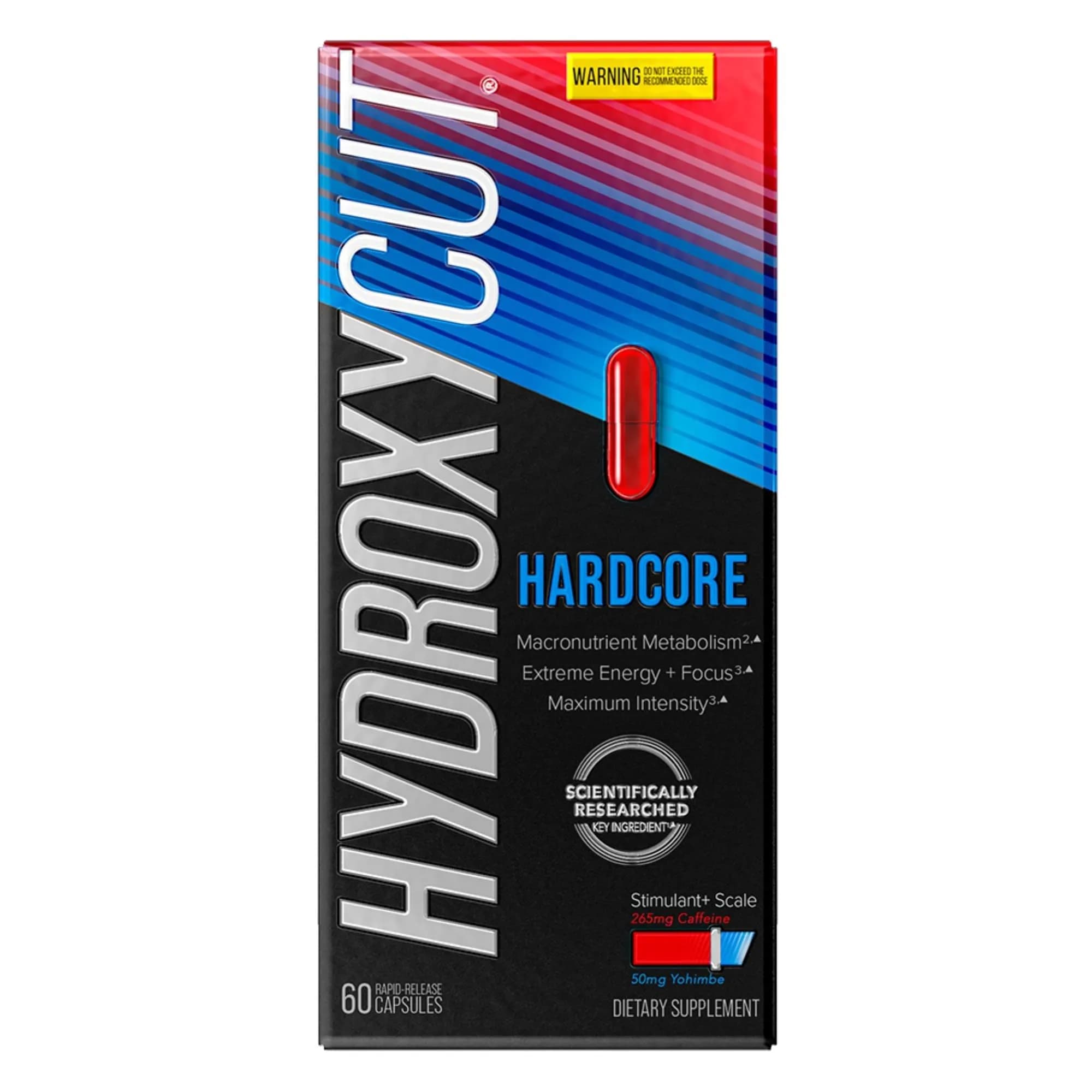 Hydroxycut Hardcore Thermogenic Supplement 60 Count | Metabolism Support with 265mg Caffeine - main product image