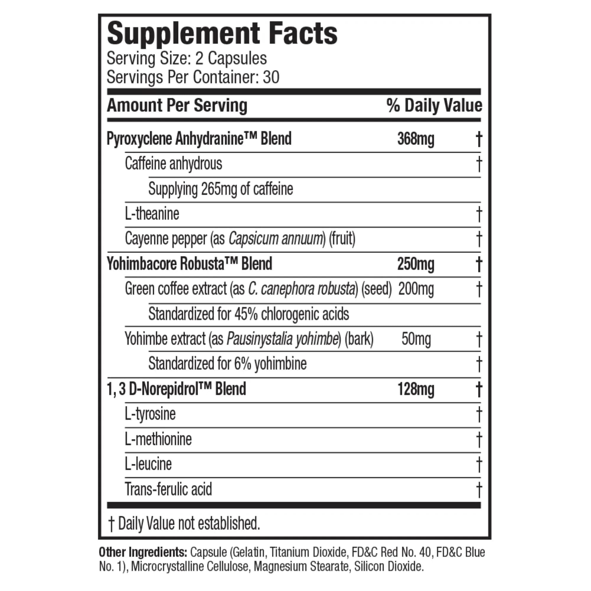 Hydroxycut Hardcore Thermogenic Supplement 60 Count | Metabolism Support with 265mg Caffeine - view 2