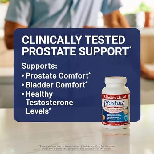 U.S.DOCTORS'CLINICAL Prostata - Clinically Proven Prostate Supplement for Men - 60 Capsules | Supports Urinary & Bladder Health thumbnail 2