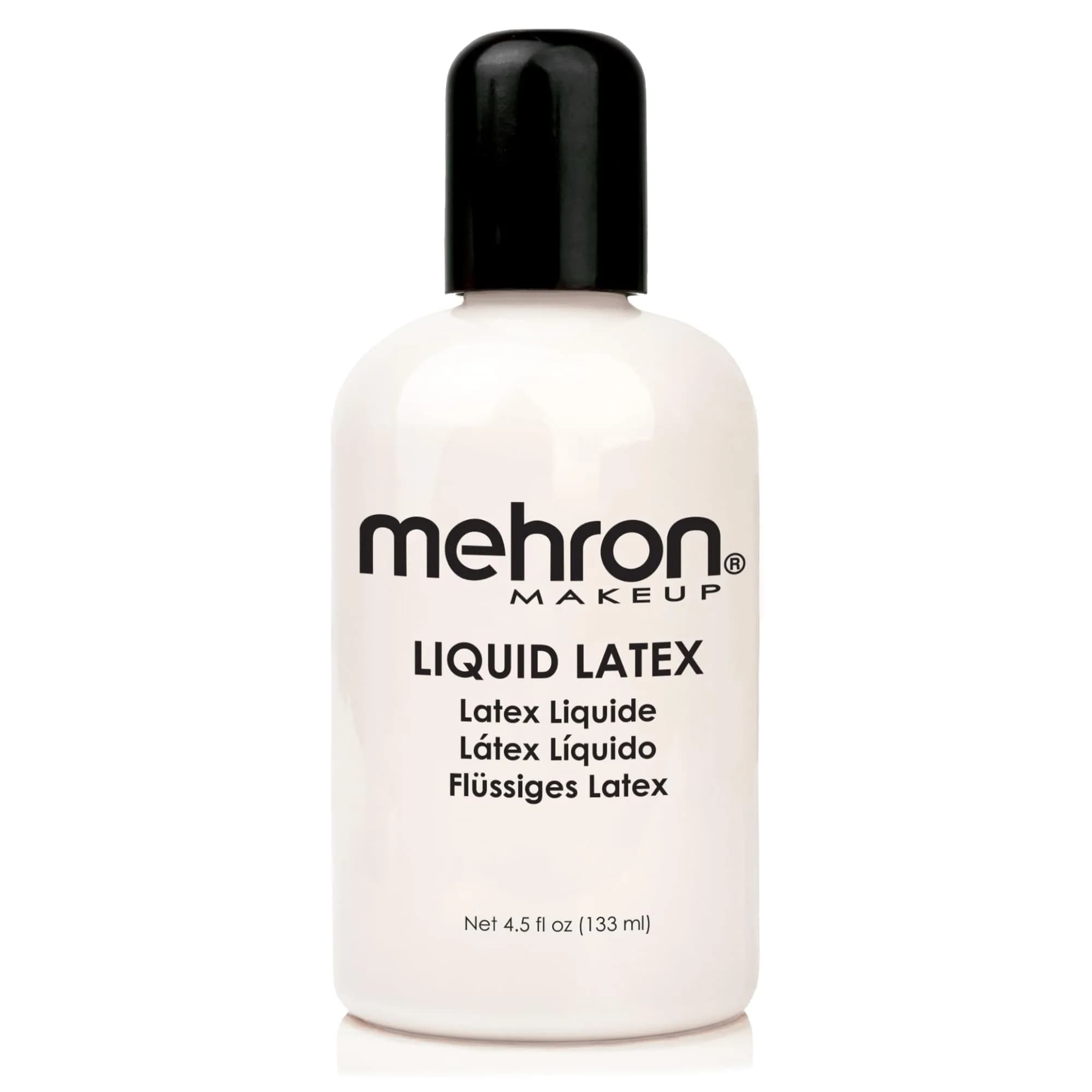 Mehron Makeup Liquid Latex - 4.5 oz CLEAR | Special FX Adhesive for Professional Effects