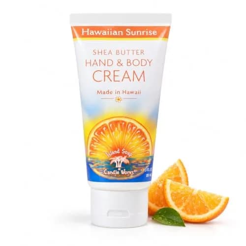 Island Soap & Candle Works Hawaiian Sunrise Body Cream 3 Oz | Refreshing Citrus & Shea Butter thumbnail 1