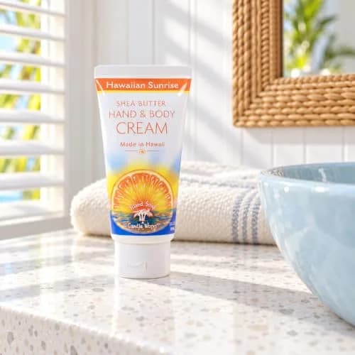 Island Soap & Candle Works Hawaiian Sunrise Body Cream 3 Oz | Refreshing Citrus & Shea Butter thumbnail 3