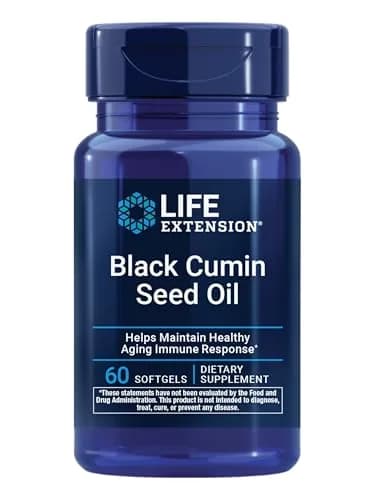 Life Extension Black Cumin Seed Oil Softgels 60 Count | Supports Healthy Immune Response & Whole-Body Wellness thumbnail 1