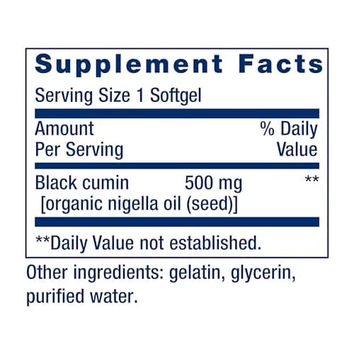 Life Extension Black Cumin Seed Oil Softgels 60 Count | Supports Healthy Immune Response & Whole-Body Wellness thumbnail 2