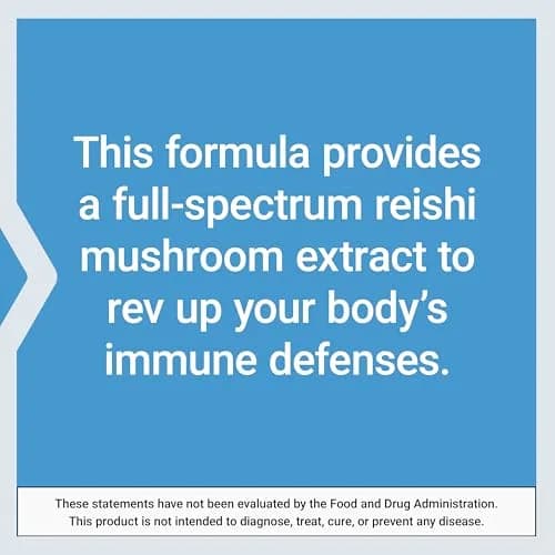 Life Extension Reishi Extract Mushroom Complex, 60 Capsules | Immune Support & Antioxidant Power thumbnail 6