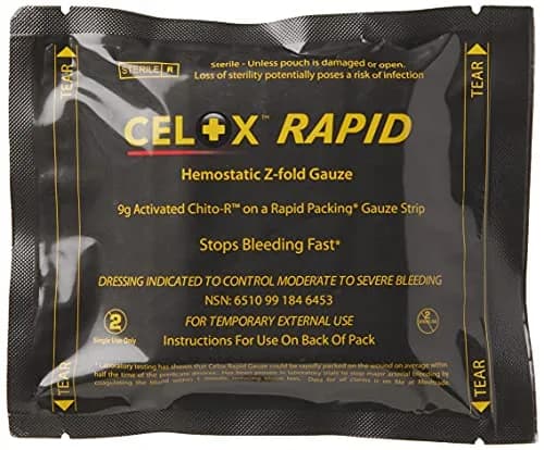 Celox RAPID Z-Folded Gauze 7.6cm x 1.5M (1 Count) | Stops Severe Bleeding in 60 Seconds thumbnail 1