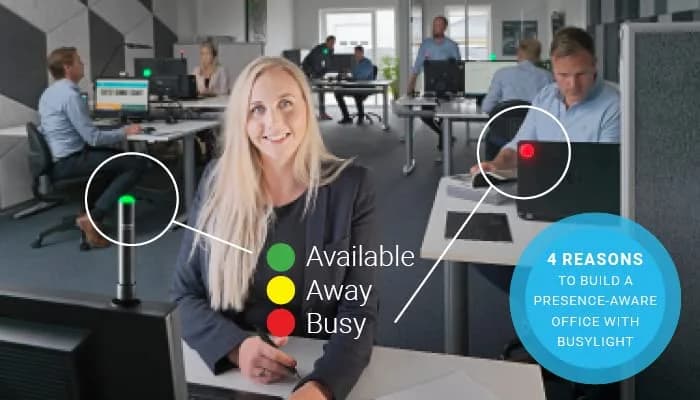 Kuando Busylight UC Alpha Presence Light & Ringer 12.7cm (5") | Free Software for Teams, Zoom, Skype thumbnail 2