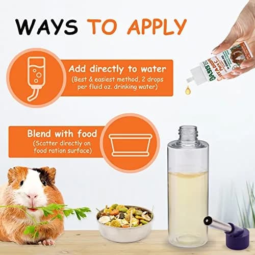 Kordon Oasis Vita-Drops-Pure C for Guinea Pig 2 Fl Oz | Supports Immune & Well-being thumbnail 4