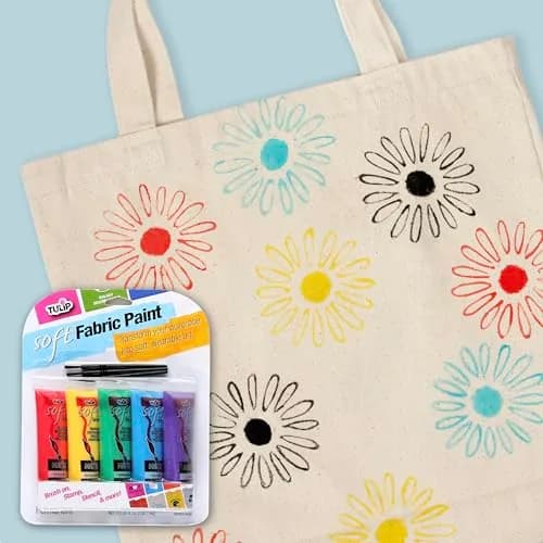 TULIP Soft Fabric Paint, 4.5 fl oz (133 ml), Primary Colors | Vibrant, Flexible & Washable Fabric Paint thumbnail 4