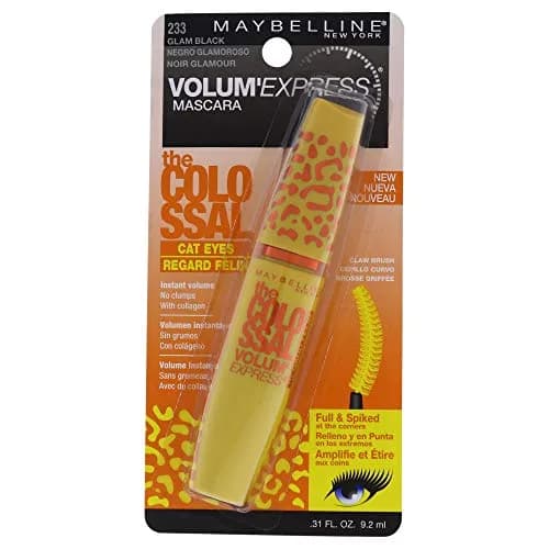 Maybelline New York Volume Express Colossal Cat Eyes Mascara, Glam Black, 9.17ml (0.31 Fl Oz) | Ophthalmologist Tested thumbnail 1