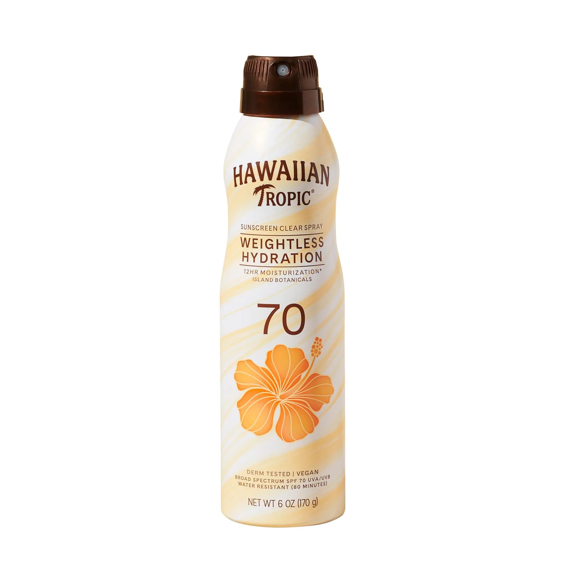 Hawaiian Tropic Silk Hydration Weightless Clear Sunscreen Spray SPF 15, 6 oz (166 ml) | Broad Spectrum UVA/UVB Protection - main product image