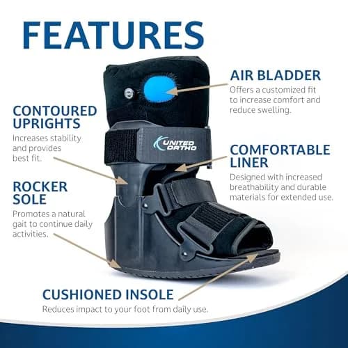 United Ortho Short Air Cam Walker Fracture Boot Medium | Support for Foot & Ankle Recovery thumbnail 4