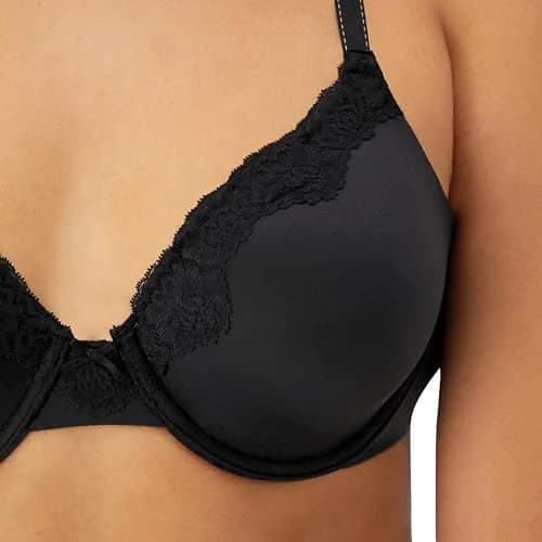 Maidenform Comfort Devotion Embellished Bra 34DD | Full Coverage, Soft Satin Microfiber, Convertible Straps thumbnail 5