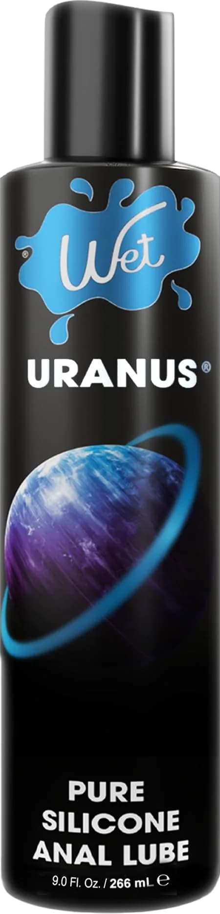 Wet Uranus Silicone Anal Lube 9 Fl Oz | Long-Lasting, Ultra Slick, Hypoallergenic — Unflavored