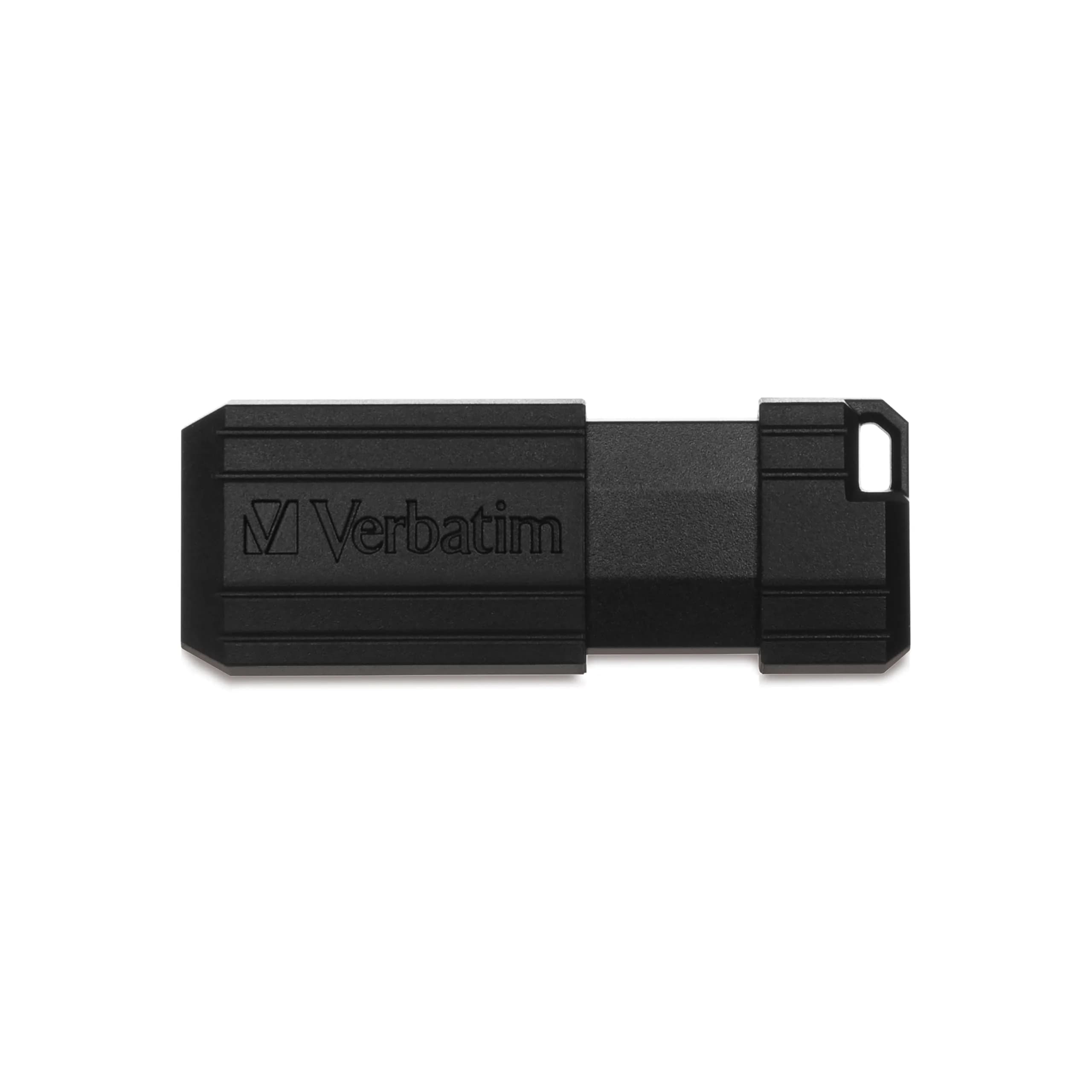 Verbatim 128GB Pinstripe USB 2.0 Flash Drive Retractable Thumb Drive - Black | 128 GB (128 Gigabytes) - view 9