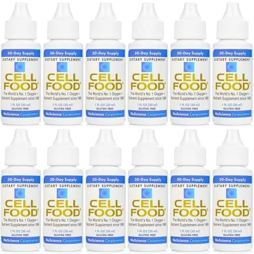 Cellfood Oxygen Boost Liquid Supplement 12 fl oz (360ml) | Gluten-Free, Kosher Certified, USA Import thumbnail 1
