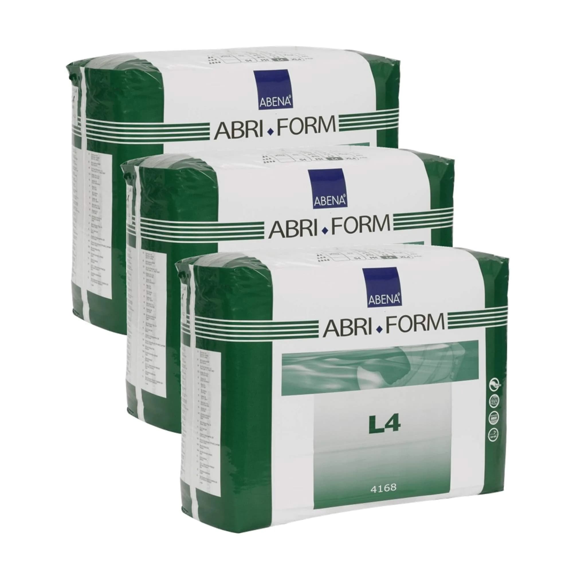 Abena Abri-Form Comfort L4 Plastic-Backed Briefs Large 36 Count | High Absorbency for All-Day Protection - main product image