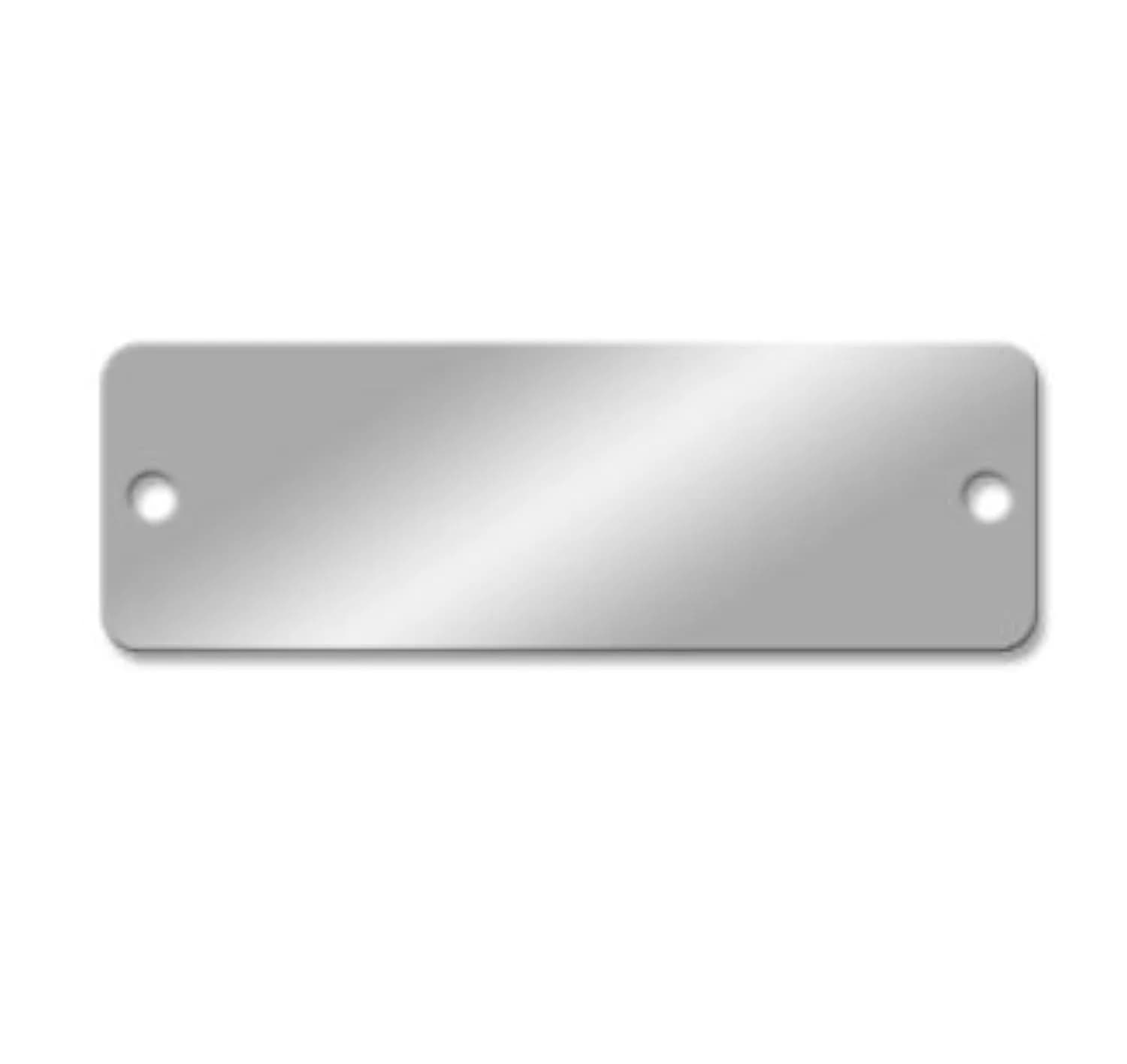 NapTags Aluminum Tags, 3x1 inch Rounded Corner, Pack of 25 | Durable Satin Finish for Engraving