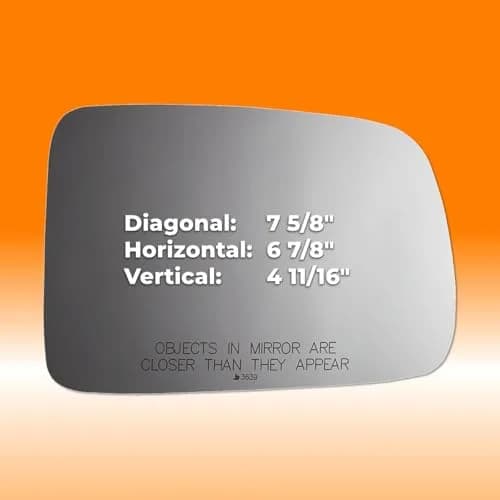 Burco 3639 Convex Passenger Side View Mirror Glass 9.5x5.75x1 inches (24.13x14.61x2.54 cm) | Direct Fit Replacement for Honda CR-V 1997-2006 thumbnail 4