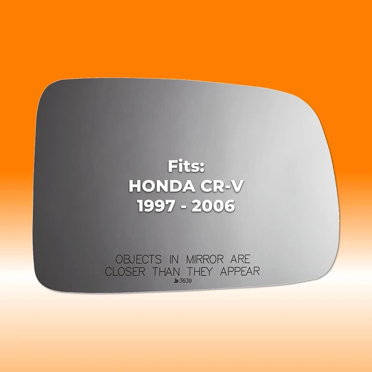 Burco 3639 Convex Passenger Side View Mirror Glass 9.5x5.75x1 inches (24.13x14.61x2.54 cm) | Direct Fit Replacement for Honda CR-V 1997-2006 - view 3