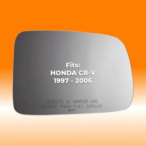 Burco 3639 Convex Passenger Side View Mirror Glass 9.5x5.75x1 inches (24.13x14.61x2.54 cm) | Direct Fit Replacement for Honda CR-V 1997-2006 thumbnail 3
