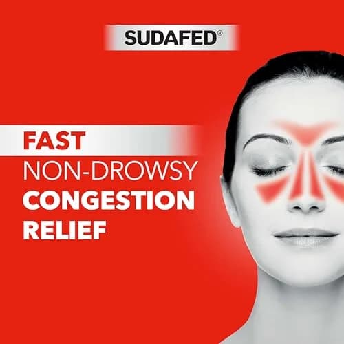 Sudafed Sinus Pressure + Pain Relief Tablets 24 Ct | Non-Drowsy Maximum Strength thumbnail 3