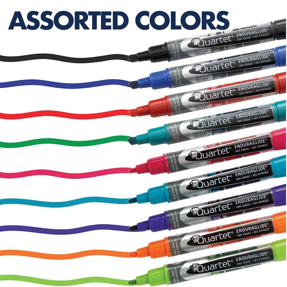 Quartet Dry Erase Markers, Fine Tip, Assorted Colors, 12 Pack | EnduraGlide for Bold Color - view 7