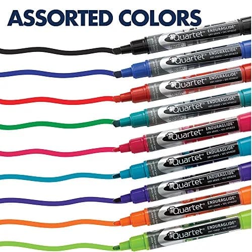 Quartet Dry Erase Markers, Fine Tip, Assorted Colors, 12 Pack | EnduraGlide for Bold Color thumbnail 7