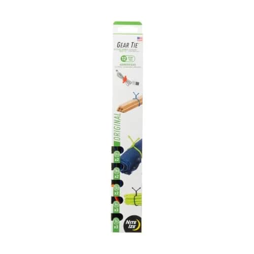 Nite Ize Original Gear Tie, 12 Pack, Assorted Colors | Versatile Reusable Twist Ties for Indoor & Outdoor Use thumbnail 1