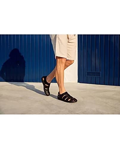 PIKOLINOS Tarifa Men’s Sandals | Leather | Hook-and-Loop Closure | Black thumbnail 3